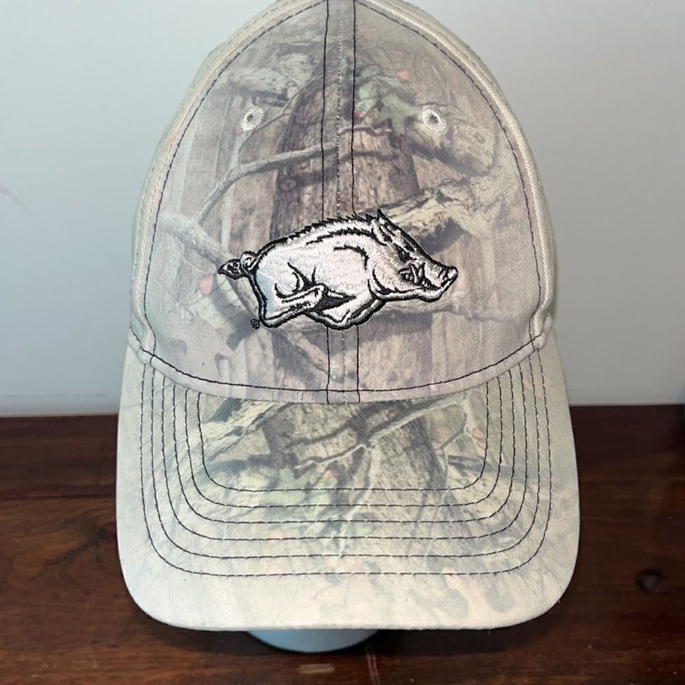 Arkansas Razorbacks Cotton Hunting style camouflage Camo print baseball cap